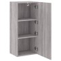 Sonoma gray engineered wood wall TV cabinet 40.5x30x90 cm by , TV Furniture - Ref: Foro24-836929, Price: 56,25 €, Discount: %