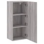 Sonoma gray engineered wood wall TV cabinet 40.5x30x90 cm by , TV Furniture - Ref: Foro24-836929, Price: 55,45 €, Discount: %