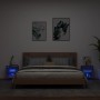 Wand-Nachttische mit LED-Leuchten, 2 Einheiten, braune Eiche von , TV-Möbel - Ref: Foro24-837077, Preis: 57,04 €, Rabatt: %