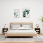 Mesitas de noche de pared con luces LED 2 unidades roble marrón de , Muebles TV - Ref: Foro24-837077, Precio: 58,96 €, Descue...