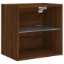 Wand-Nachttische mit LED-Leuchten, 2 Einheiten, braune Eiche von , TV-Möbel - Ref: Foro24-837077, Preis: 57,04 €, Rabatt: %