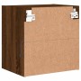 Wand-Nachttische mit LED-Leuchten, 2 Einheiten, braune Eiche von , TV-Möbel - Ref: Foro24-837077, Preis: 57,04 €, Rabatt: %