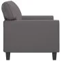 Sofá de 2 plazas de cuero sintético gris 120 cm de , Sofás - Ref: Foro24-359414, Precio: 222,31 €, Descuento: %