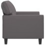 Sofá de 2 plazas de cuero sintético gris 120 cm de , Sofás - Ref: Foro24-359414, Precio: 225,68 €, Descuento: %