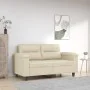 2-seater cream-colored synthetic leather sofa 120 cm by , Sofas - Ref: Foro24-359579, Price: 203,17 €, Discount: %