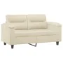 2-seater cream-colored synthetic leather sofa 120 cm by , Sofas - Ref: Foro24-359579, Price: 203,17 €, Discount: %