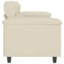 2-seater cream-colored synthetic leather sofa 120 cm by , Sofas - Ref: Foro24-359579, Price: 203,17 €, Discount: %