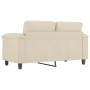 2-seater cream-colored synthetic leather sofa 120 cm by , Sofas - Ref: Foro24-359579, Price: 225,44 €, Discount: %