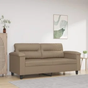 2-seater sofa in cappuccino-colored synthetic leather 140 cm by , Sofas - Ref: Foro24-359587, Price: 227,82 €, Discount: %