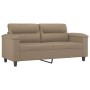 2-seater sofa in cappuccino-colored synthetic leather 140 cm by , Sofas - Ref: Foro24-359587, Price: 231,40 €, Discount: %