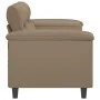 2-seater sofa in cappuccino-colored synthetic leather 140 cm by , Sofas - Ref: Foro24-359587, Price: 227,82 €, Discount: %