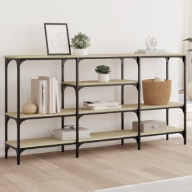 Konsolentisch aus Sonoma-Eichenholzwerkstoff, 160 x 29 x 80 cm von , Seitentische - Ref: Foro24-839064, Preis: 87,83 €, Rabat...
