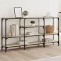 Sonoma oak engineered wood console table 160x29x80 cm by , Side tables - Ref: Foro24-839064, Price: 81,69 €, Discount: %