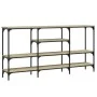 Sonoma oak engineered wood console table 160x29x80 cm by , Side tables - Ref: Foro24-839064, Price: 81,69 €, Discount: %