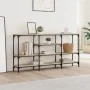 Sonoma oak engineered wood console table 160x29x80 cm by , Side tables - Ref: Foro24-839064, Price: 81,69 €, Discount: %