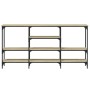 Konsolentisch aus Sonoma-Eichenholzwerkstoff, 160 x 29 x 80 cm von , Seitentische - Ref: Foro24-839064, Preis: 87,83 €, Rabat...