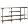 Sonoma oak engineered wood console table 160x29x80 cm by , Side tables - Ref: Foro24-839064, Price: 81,69 €, Discount: %
