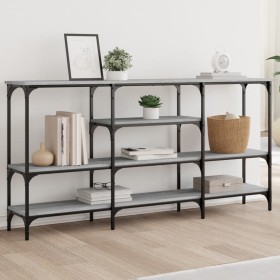 Sonoma gray engineered wood console table 160x29x80 cm by , Side tables - Ref: Foro24-839066, Price: 85,10 €, Discount: %