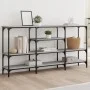 Sonoma gray engineered wood console table 160x29x80 cm by , Side tables - Ref: Foro24-839066, Price: 84,05 €, Discount: %