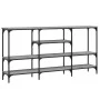 Sonoma gray engineered wood console table 160x29x80 cm by , Side tables - Ref: Foro24-839066, Price: 84,05 €, Discount: %