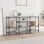 Sonoma gray engineered wood console table 160x29x80 cm by , Side tables - Ref: Foro24-839066, Price: 84,05 €, Discount: %