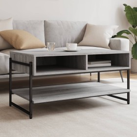 Sonoma-Couchtisch aus grauem Sperrholz, 90 x 50 x 45 cm von , Couchtisch - Ref: Foro24-838971, Preis: 49,44 €, Rabatt: %