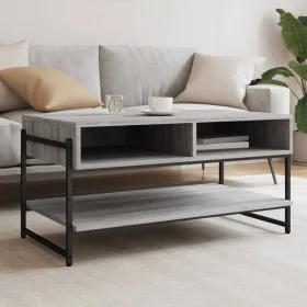 Sonoma gray plywood coffee table 90x50x45 cm by , Coffee table - Ref: Foro24-838971, Price: 49,21 €, Discount: %