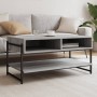 Sonoma-Couchtisch aus grauem Sperrholz, 90 x 50 x 45 cm von , Couchtisch - Ref: Foro24-838971, Preis: 49,37 €, Rabatt: %