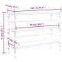Sonoma grauer Konsolentisch aus Holzwerkstoff, 100 x 32 x 75 cm von , Seitentische - Ref: Foro24-839051, Preis: 63,51 €, Raba...