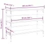 Sonoma gray engineered wood console table 100x32x75 cm by , Side tables - Ref: Foro24-839051, Price: 62,71 €, Discount: %