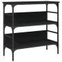 Mesa consola madera de ingeniería negra 75x32x75 cm de , Mesas auxiliares - Ref: Foro24-839053, Precio: 51,39 €, Descuento: %