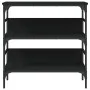 Black engineered wood console table 75x32x75 cm by , Side tables - Ref: Foro24-839053, Price: 50,81 €, Discount: %