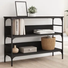 Black engineered wood console table 100x32x75 cm by , Side tables - Ref: Foro24-839058, Price: 66,47 €, Discount: %