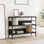 Black engineered wood console table 100x32x75 cm by , Side tables - Ref: Foro24-839058, Price: 66,47 €, Discount: %