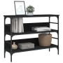 Black engineered wood console table 100x32x75 cm by , Side tables - Ref: Foro24-839058, Price: 67,31 €, Discount: %