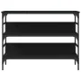 Black engineered wood console table 100x32x75 cm by , Side tables - Ref: Foro24-839058, Price: 66,47 €, Discount: %