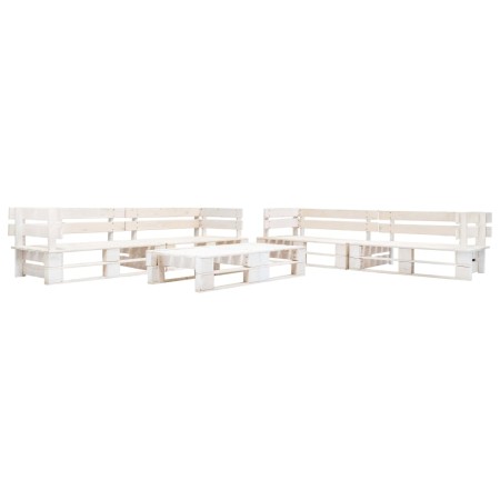 6-teiliges Gartenmöbelset aus weißen Holzpaletten von , Gartensets - Ref: Foro24-277403, Preis: 591,84 €, Rabatt: %
