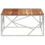 Couchtisch aus silbernem Edelstahl und massivem Akazienholz von , Couchtisch - Ref: Foro24-349951, Preis: 150,72 €, Rabatt: %