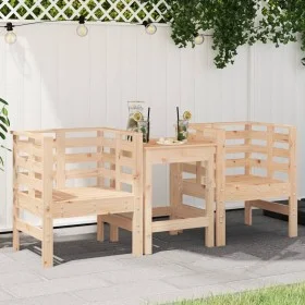 Gartenstühle 2 Stück massives Kiefernholz 61,5x53x71 cm von , Gartenstühle - Ref: Foro24-825128, Preis: 90,88 €, Rabatt: %