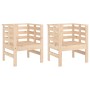 Garden chairs 2 pcs solid pine wood 61.5x53x71 cm by , Garden chairs - Ref: Foro24-825128, Price: 91,74 €, Discount: %