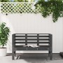 Gartenbank aus massivem, grauem Kiefernholz, 111,5 x 53 x 71 cm von , Gartenbänke - Ref: Foro24-825137, Preis: 106,52 €, Raba...