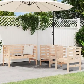 Garden furniture set 3 pieces solid pine wood by , Garden sets - Ref: Foro24-825142, Price: 148,64 €, Discount: %