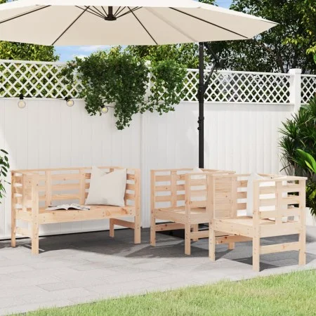 Gartenmöbel-Set 3-teilig aus massivem Kiefernholz von , Gartensets - Ref: Foro24-825142, Preis: 148,64 €, Rabatt: %