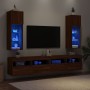 TV-Schränke mit LED-Leuchten 2 Stück Eiche braun 30,5x30x90 cm von , TV-Möbel - Ref: Foro24-837014, Preis: 97,07 €, Rabatt: %