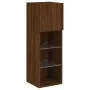TV-Schränke mit LED-Leuchten 2 Stück Eiche braun 30,5x30x90 cm von , TV-Möbel - Ref: Foro24-837014, Preis: 95,47 €, Rabatt: %