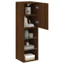 TV-Schränke mit LED-Leuchten 2 Stück Eiche braun 30,5x30x102 cm von , TV-Möbel - Ref: Foro24-837028, Preis: 101,17 €, Rabatt: %