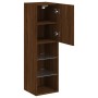 TV-Schränke mit LED-Leuchten 2 Stück Eiche braun 30,5x30x102 cm von , TV-Möbel - Ref: Foro24-837028, Preis: 101,17 €, Rabatt: %