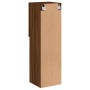TV cabinets with LED lights 2 pcs oak brown 30.5x30x102 cm by , TV Furniture - Ref: Foro24-837028, Price: 101,17 €, Discount: %