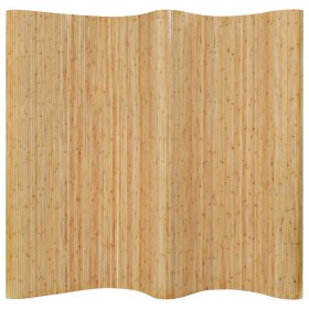 Biombo divisor de bambú natural 250x165 cm