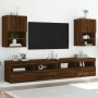 Muebles de TV con luces LED 2 uds roble 40,5x30x60 cm de , Muebles TV - Ref: Foro24-837042, Precio: 80,48 €, Descuento: %